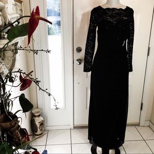 MARINA BLACK MAXI DRESS SIZE 10